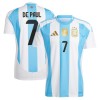 Maglia ufficiale Argentina De Paul 7 Casa 2024 per Uomo